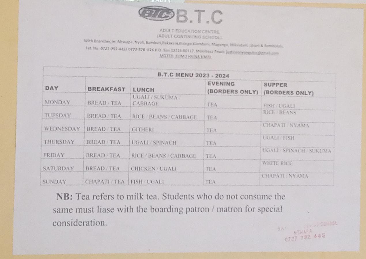 School Menu